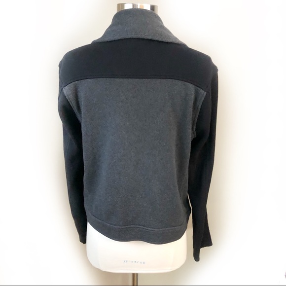 RALPH LAUREN knit grey and black moto jacket size large - Picture 3 of 4